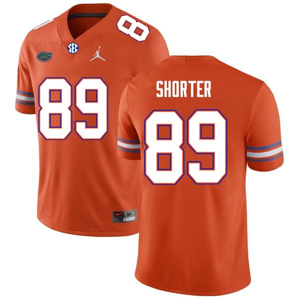 Men's NCAA Florida Gators Justin Shorter #89 Stitched Authentic Nike Orange College Football Jersey EOJ0665YS